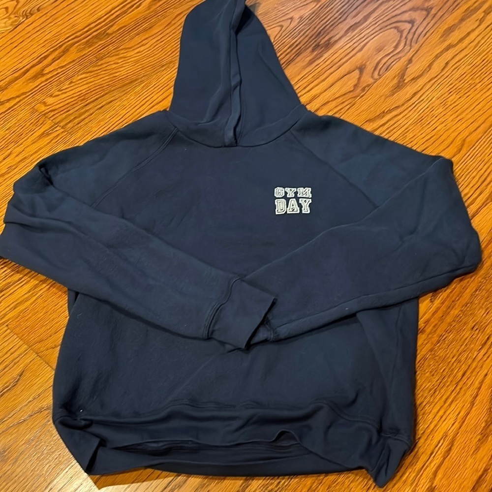 Project Social T Woman’s Navy Blue Gym Day Hoodie Size XS